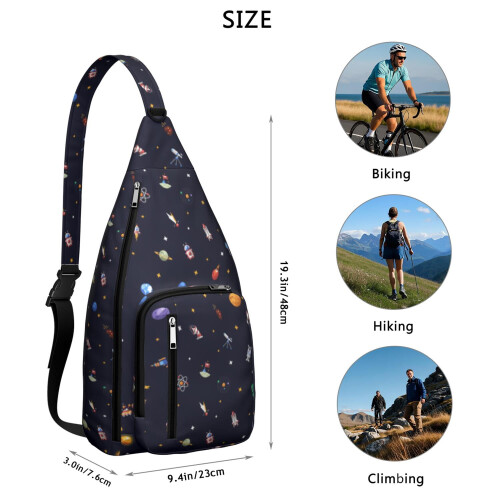 Sac à dos bandoulière Astronaute imperméable unisexe 1