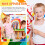 Round Foam Sponge Brushes with Wooden Handle 100 Pcs 5