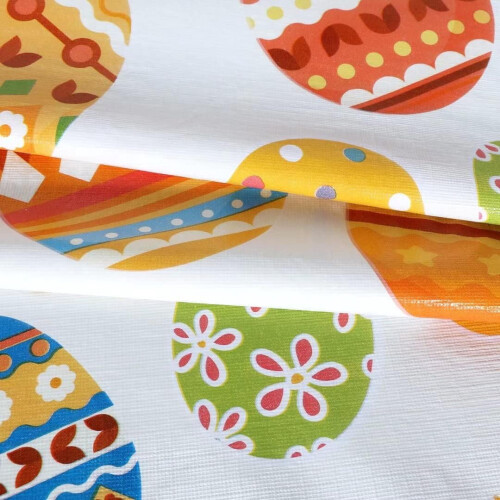 Easter table cover waterproof vinyl with egg design 36-44 2