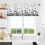 Halloween Bat Window Valance Black White 54x18 Inch 2