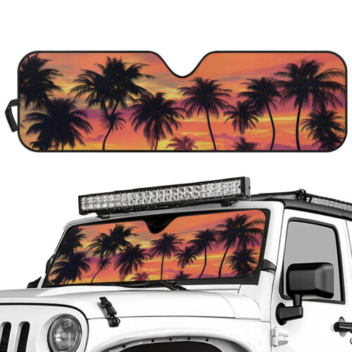 Foldable Windshield Sun Shade for Jeep Wrangler TJ JK JL 1