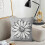 Housses de coussin Daisy grises et blanches 40 x 40 cm (lot de 2) 3