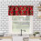 Leopard Valance Curtain with Red Rose and Cheetah Pattern 2