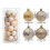 24Pcs 1.5 Inch Mini Christmas Balls Beige 3