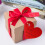 Valentine's Day Heart-Shaped Hanging Tags Red 100 pcs 3