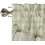 White Pumpkin Kitchen Curtains Set Rod Pocket 36 inch 4