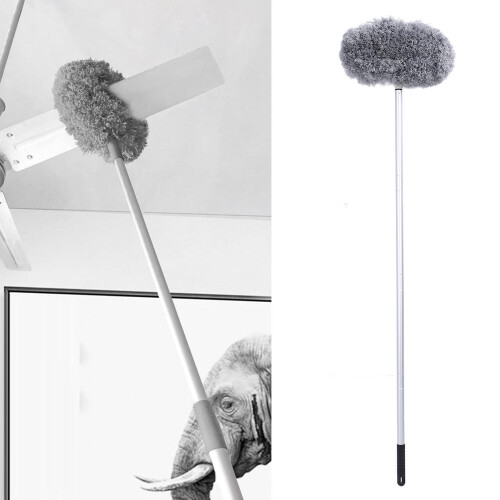Deckenventilator Duster Grau Extra Lang 55,1 Zoll 360 Drehbar 2