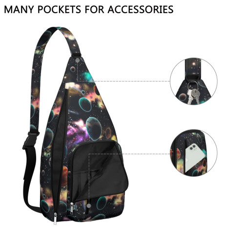 Sac à dos bandoulière imperméable Interstellar Space Design 1