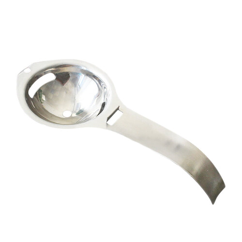 Kitchen Fork Stainless Steel Egg Yolk Separator White 2