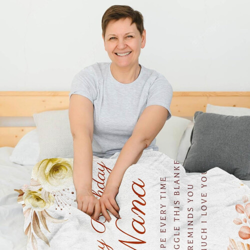 Couverture d'anniversaire pour grand-mère 152 x 127 cm 1