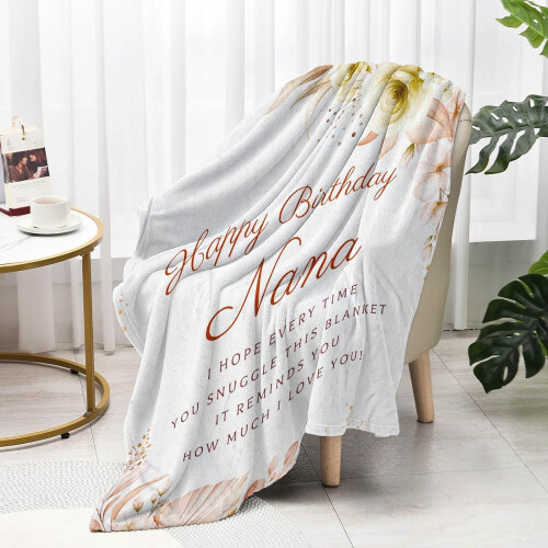 Couverture d'anniversaire pour grand-mère 152 x 127 cm 2