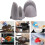 Silikon-Ofenhandschuhe, hitzebeständig, 2er-Pack, Schwarz 3