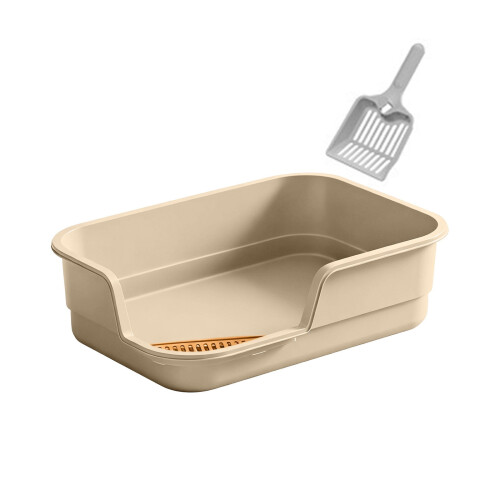 Cat Litter Tray Semi-Enclosed Extra Large Durable 1