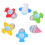 Airplane Centerpieces Resin Assorted Colors 6 Pieces 6