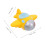Airplane Centerpieces Resin Assorted Colors 6 Pieces 7