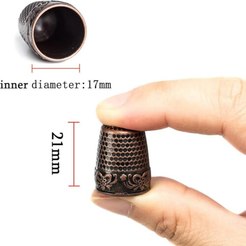 Sewing Thimbles Metal Finger Protector 20 pcs Brass 1