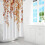 Fall Leaves Kitchen Curtains Orange Vintage Tier Set 6