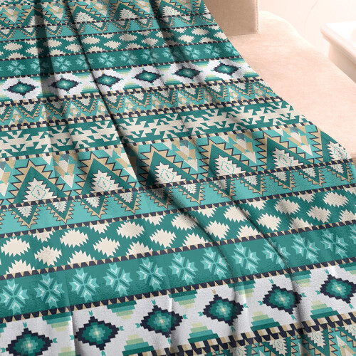 Boheemse vintage plaid Sherpa 50x60 2