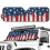 Retro American Flag Windshield Sunshade for Jeep Wrangler 2