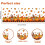 Fall Valance Curtains Pumpkin Gnome Design 54x18 inch 3