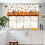 Fall Valance Curtains Pumpkin Gnome Design 54x18 inch 4