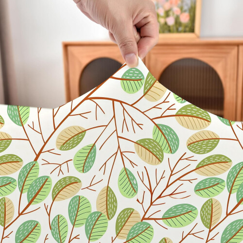 Nappe ovale extensible vert printemps 48 x 68 pouces 2
