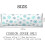 Snowflake Body Pillow Case Blue Polyester 20x54 Inch 2