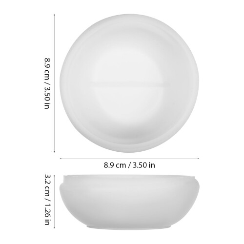 Silicone Epoxy Resin Mold for Candle Holders White Flexible 1
