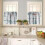 Starfish Kitchen Curtain Set Coastal Seashell Design 3 pcs 3
