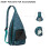 Sac bandoulière motif céleste imperméable (1 pièce) 2