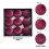 Black Velvet Christmas Ornaments 80mm 9-Pack 2