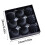 Black Velvet Christmas Ornaments 80mm 9-Pack 5