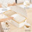 Underbed Storage Box Bamboo Frame 42L Beige 2-Pack 3