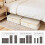 Underbed Storage Box Bamboo Frame 42L Beige 2-Pack 4