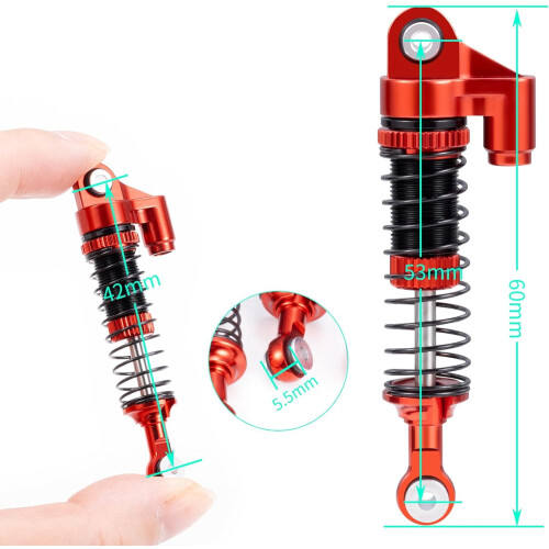 Κιτ αμορτισέρ αλουμινίου 2,09 ιντσών για Redcat Ascent18RC 1