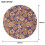 Rund Boho Paisley-duk 60x60 tum vattenavvisande 2