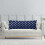 Fodera per cuscino a forma di ancora con strisce blu navy e bianche, 20x54 pollici. 4