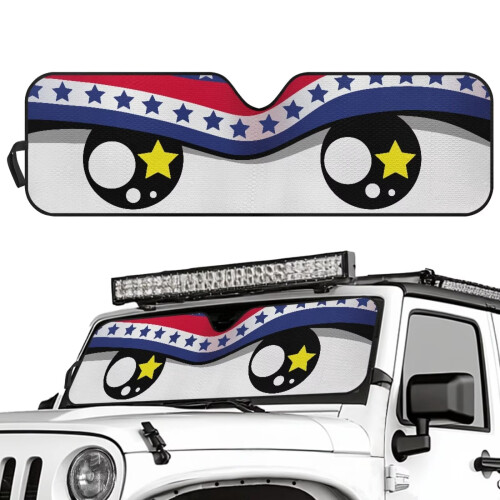 Jeep Wrangler Windshield Sun Shade UV Heat Blocking 1