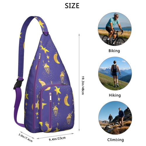 Sac bandoulière motif céleste imperméable (1 pièce) 2