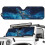 Blue Turtle Windshield Sun Shade for Jeep Wrangler JK/JL 2
