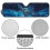Blue Turtle Windshield Sun Shade for Jeep Wrangler JK/JL 5