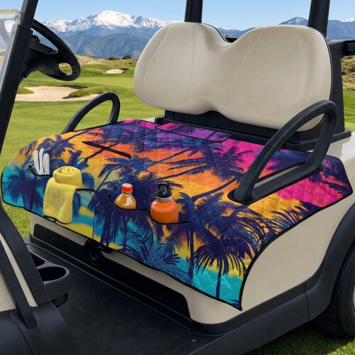 Golfbilsöverdrag Palm Tree Design Universal för 2 personer 2