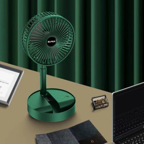 Ventilateur de bureau portable pliable télescopique rechargeable USB-C 2