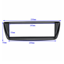 Kit de Marco Decorativo de Placa del Panel de Salpicadero de Radio EstéReo del Coche 1 Din para C1 para Aygo Ab para 107