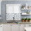 Blue Grey Coastal Kitchen Curtains with Sea Turtle Design 6