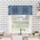 Compass Circle Dot Geometric Window Valance Rod Pocket 4