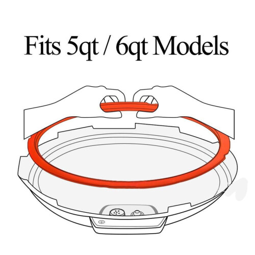 Silicone Sealing Rings for Instant Pot 8QT 3-Pack 2