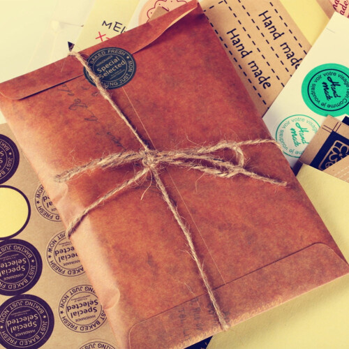 Mini Kraft Envelopes Brown Rectangular 6.3x4.3 in 12 pcs 2