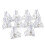 Polygel Nail Tips Clips with 10pcs Dual Clear Nail Molds 2