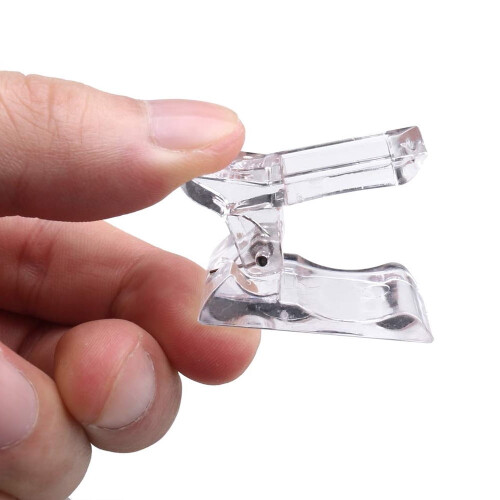 Polygel Nail Tips Clips with 10pcs Dual Clear Nail Molds 2